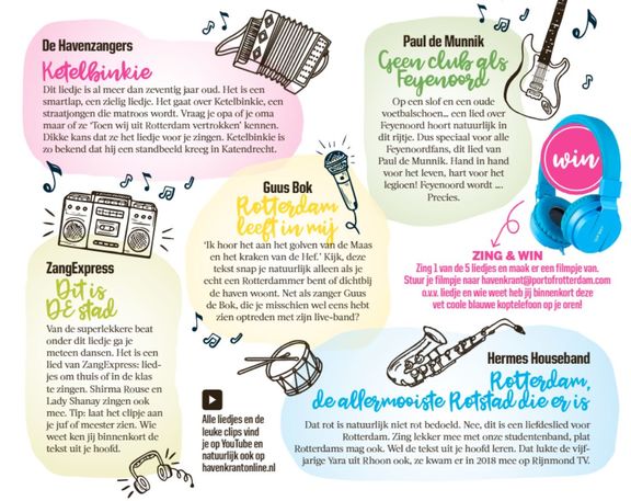 Muziekblad met liedjes