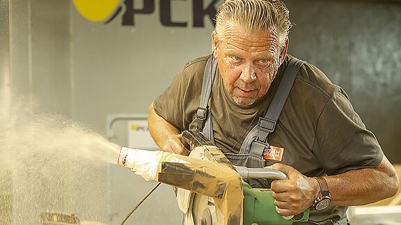 Martin Verkade aan het werk