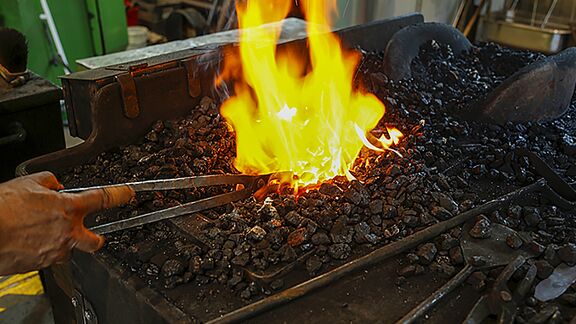 Het vuur van de smid