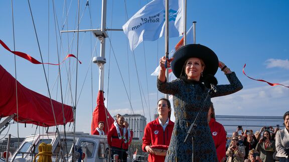 Koningin Máxima doopte in april het nieuwe schip van de Sea Ranger Service. Foto: Sea Ranger Service