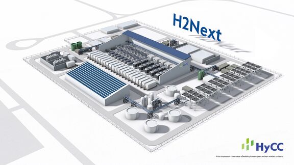 <meta charset="utf-8">Een artist impression van de H2Next van HyCC