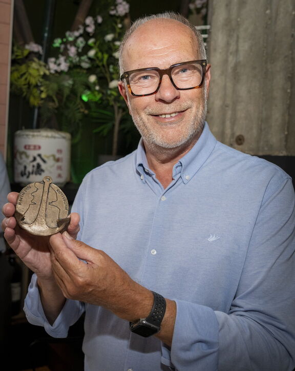 Hans Buytendijk met het Sleepanker - credit Jerry Lampen