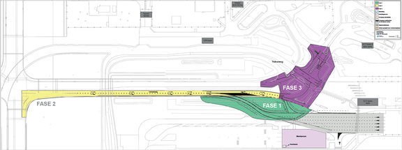 Tekening fasering Coloradoweg