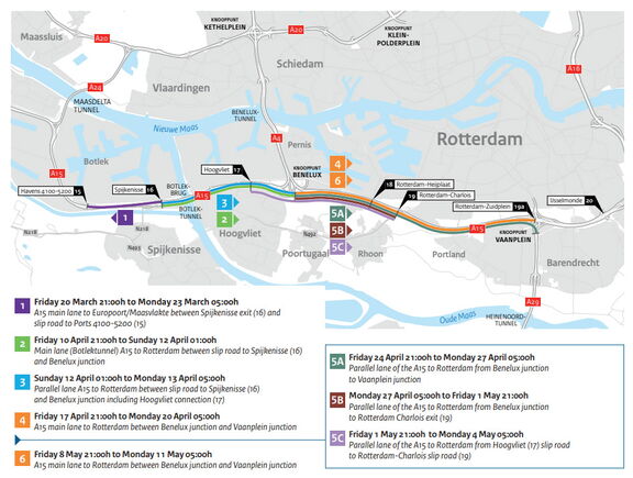 Karte mit Straßensperrungen“