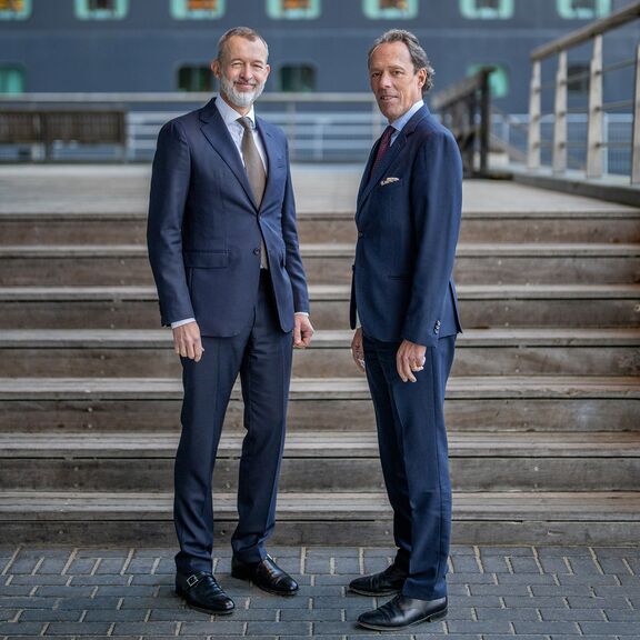 Boudewijn Siemons (links) en Jacques Vandermeiren