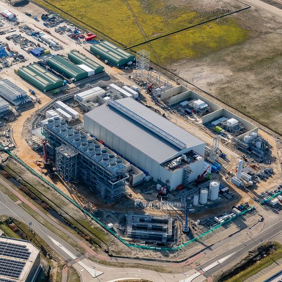 Holland Hydrogen 1 in aanbouw