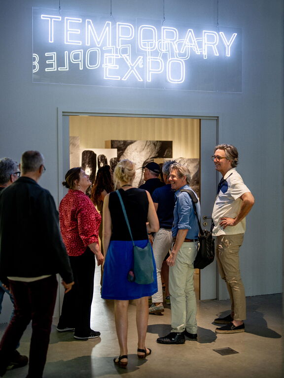 De tijdelijke fototentoonstelling in Portlantis. Foto: Marc Nolte