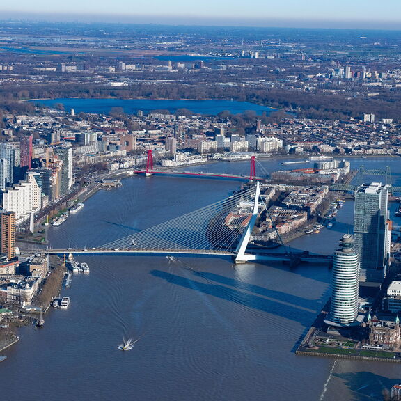 Luchtfoto Skyline Rotterdam
